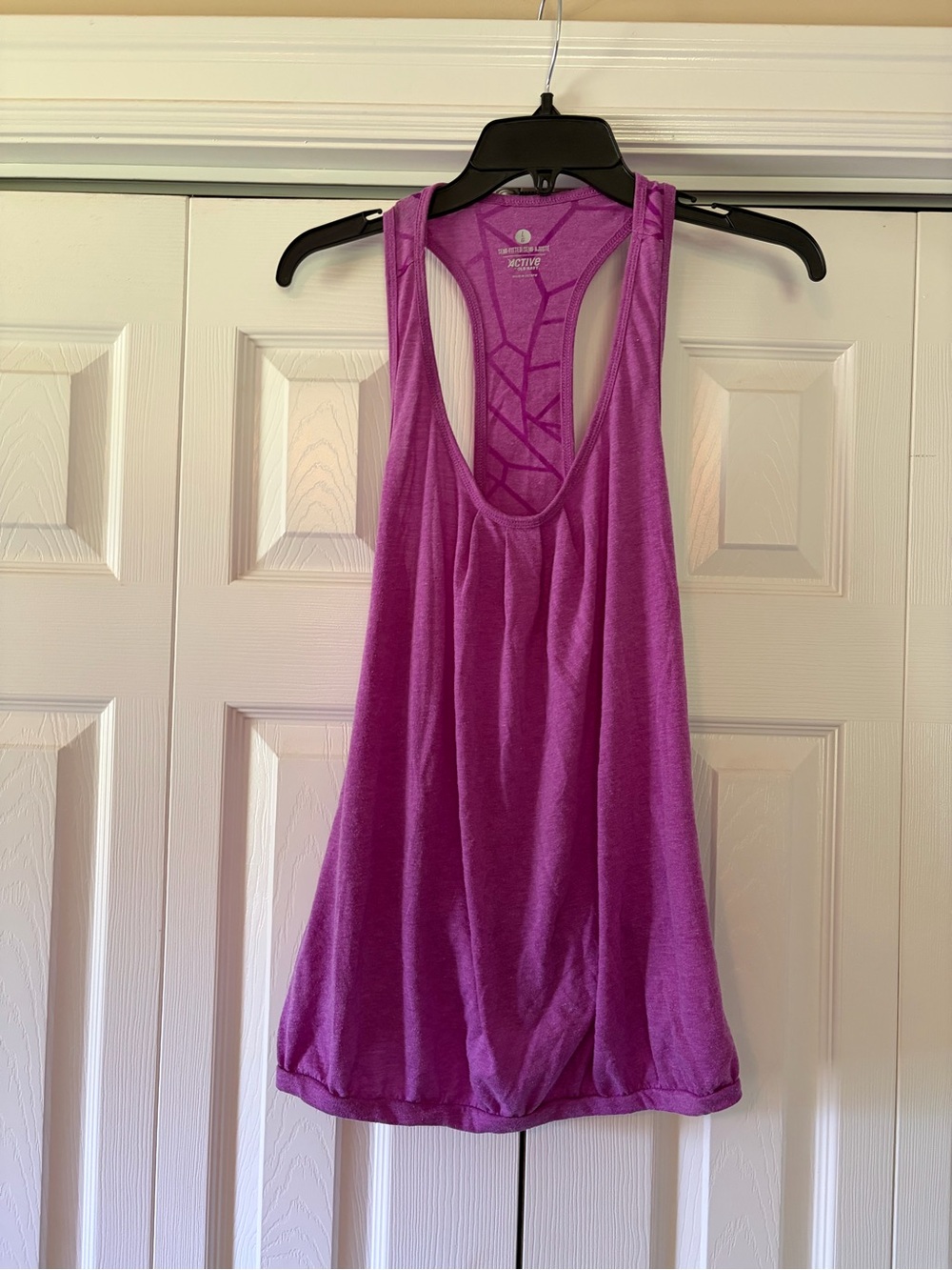 Old Navy Magenta Racerback Tank Top size L